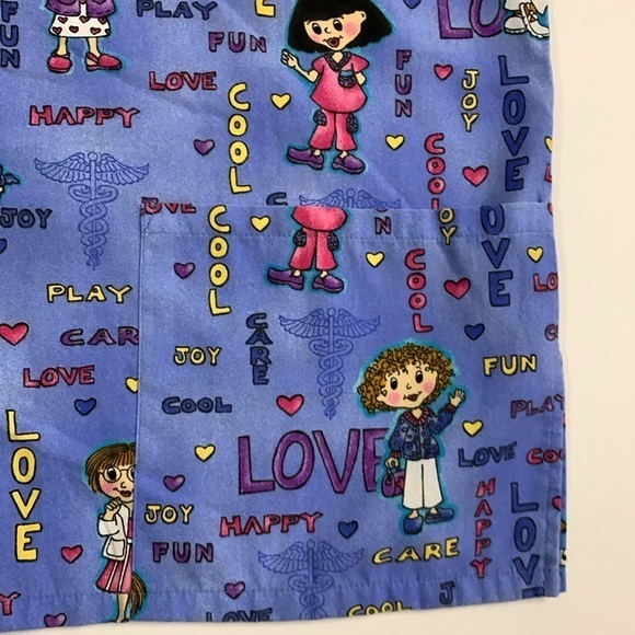 ✨Simply Basic Nurses Cartoons Scrubs Top - Picture 6 of 10